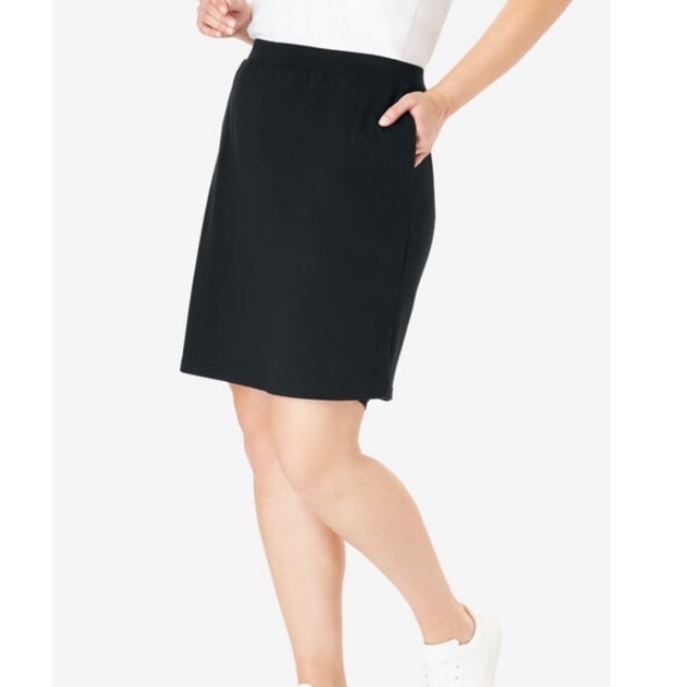 NWOT Black knit Skort - size 1X